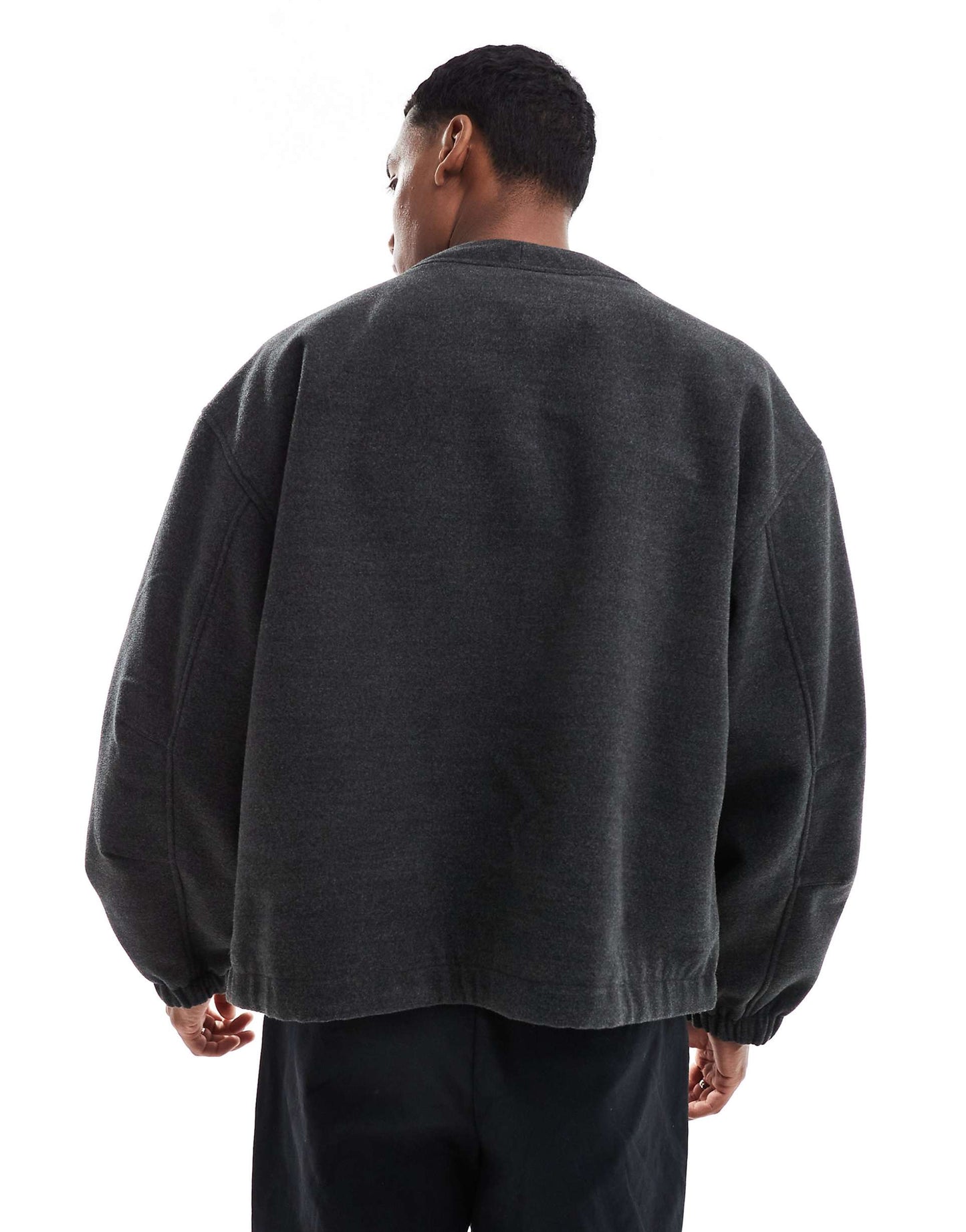 Oversized Wool Look Jacket
