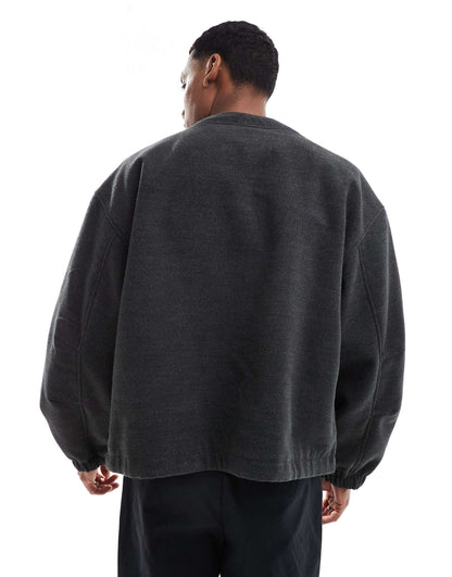 Oversized Wool Look Jacket