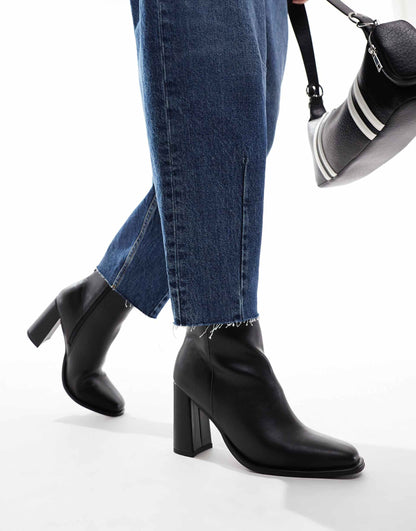 Maddie Block Heel Ankle Boot