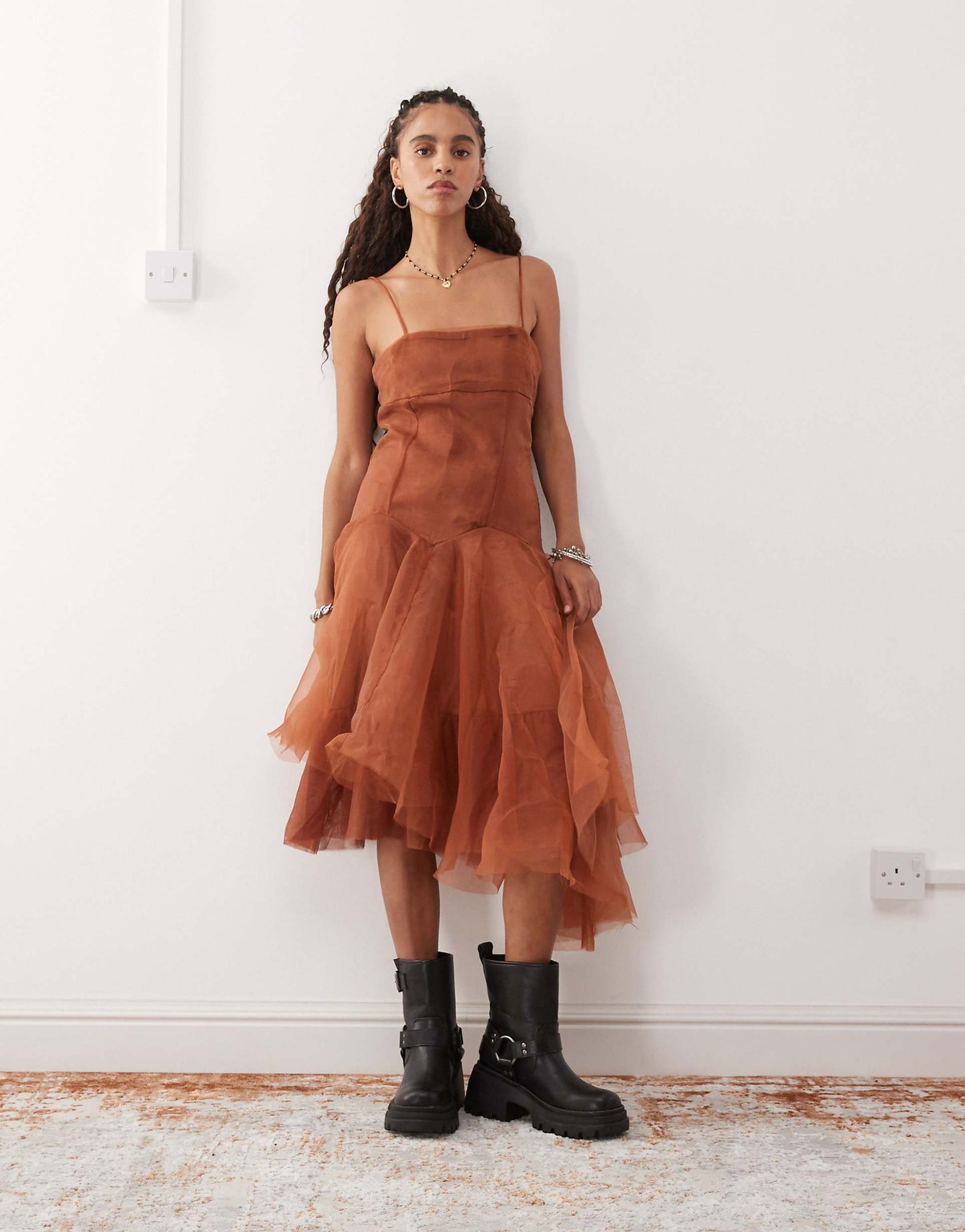 Organza Midi Party Dress