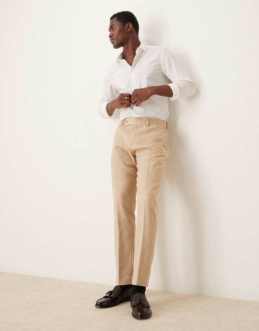New Skinny Wool Mix Suit Trouser