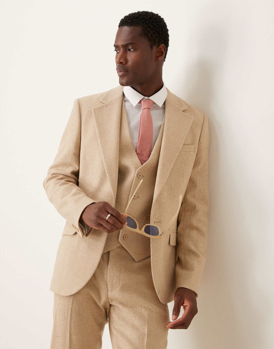 New Skinny Wool Mix Suit Jacket