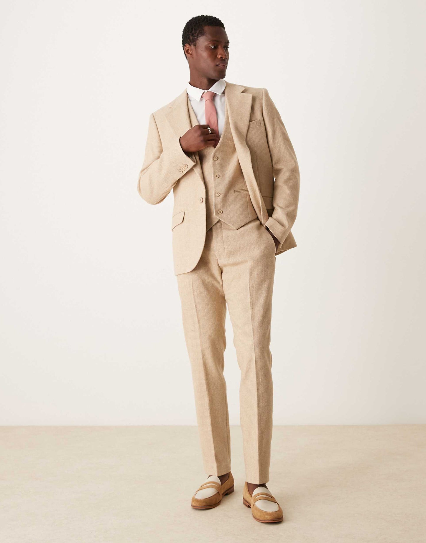 New Skinny Wool Mix Suit Jacket