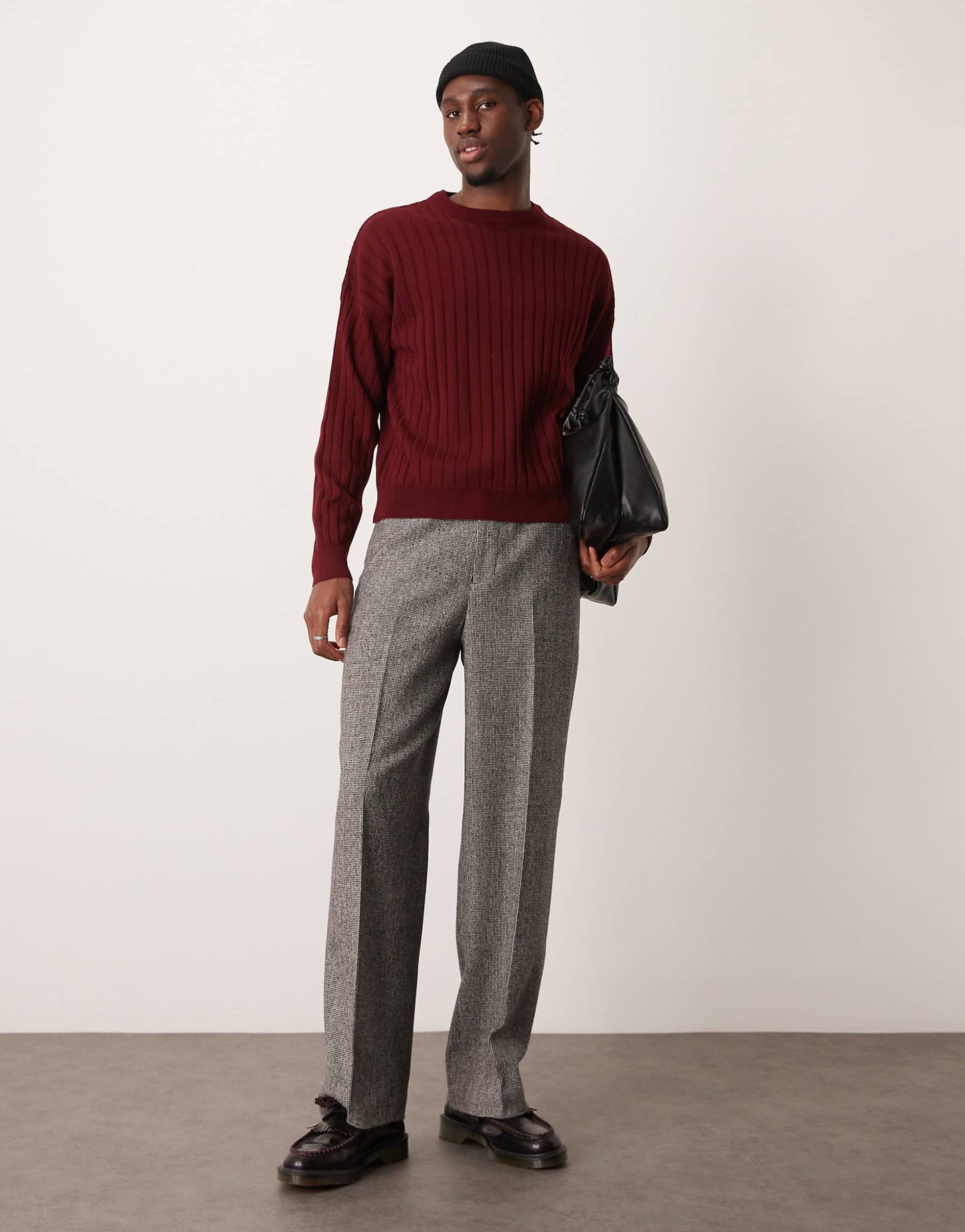 Smart Wide Leg Wool Mix Trousers