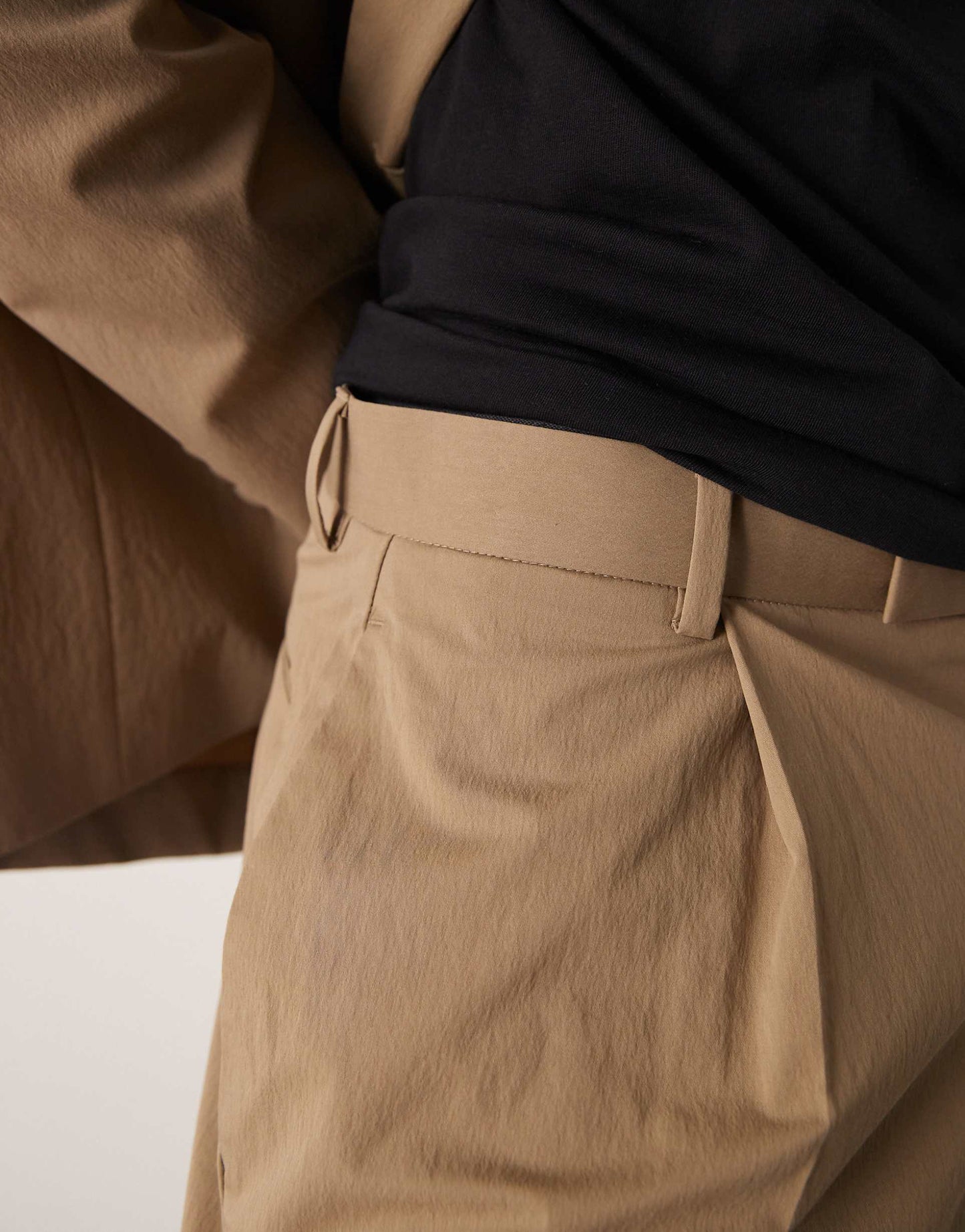 Oversized Tapered Front Pleat Suit Trousers
