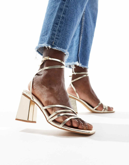 Audrey Strappy Heeled Sandal