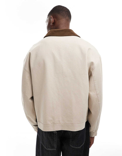 Boxy Oversized Harrington Jacket