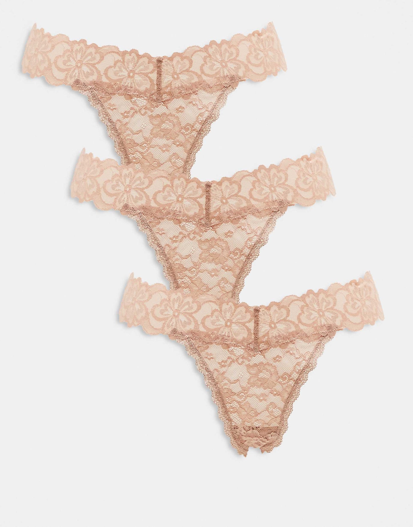 Minnie 3 Pack All Over Lace Thong