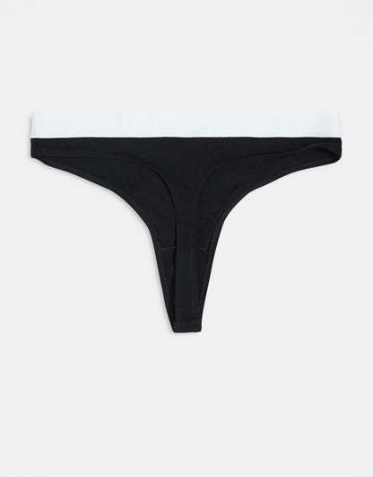 Lillie 3 Pack Cotton Thong With Waistband