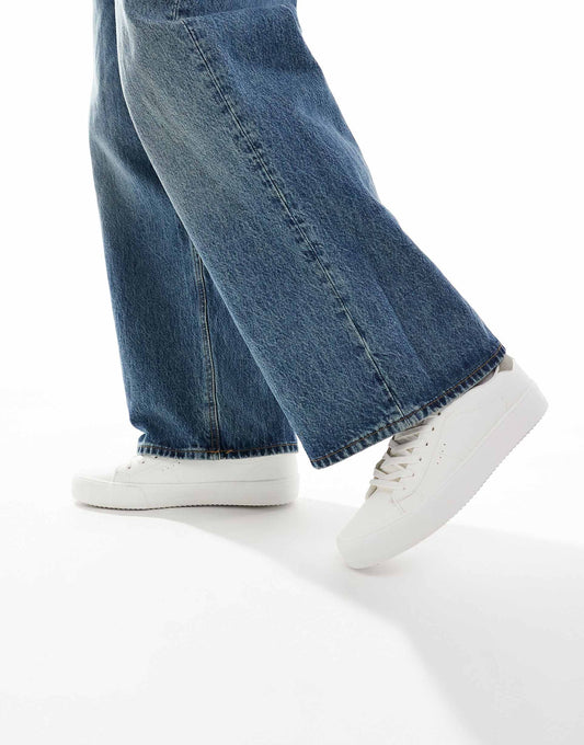 Lace Up Back Tab Trainer