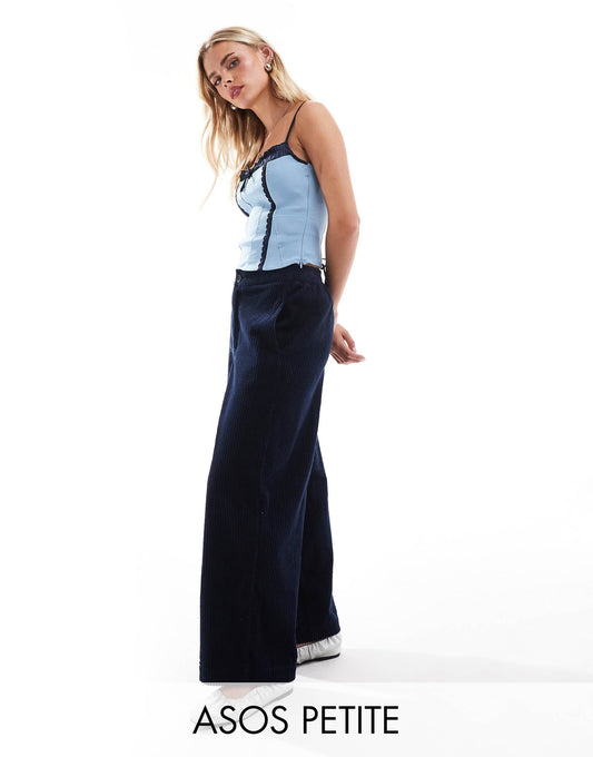 Petite Cord Barrel Trousers