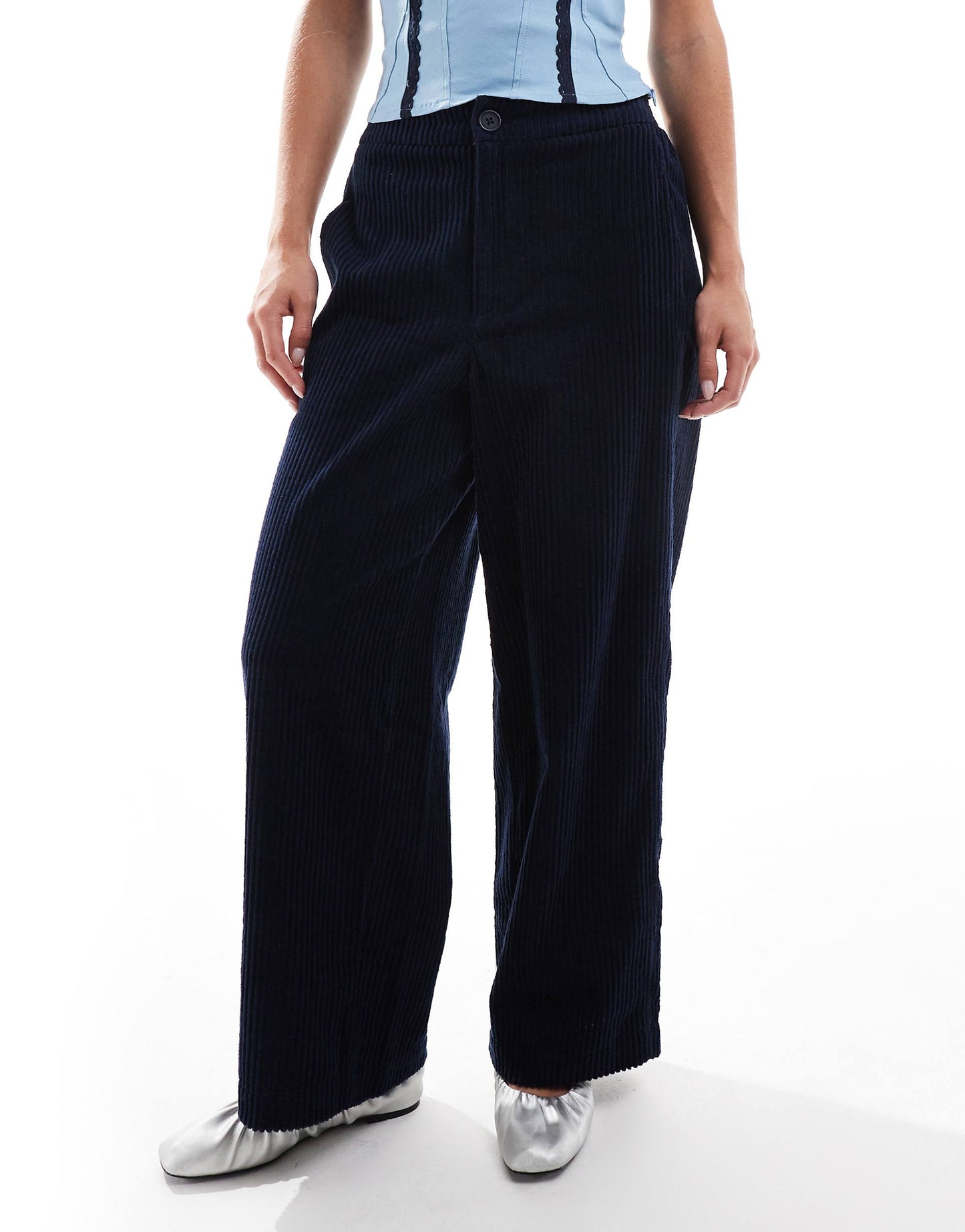 Petite Cord Barrel Trousers