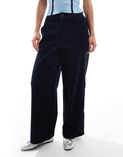 Petite Cord Barrel Trousers