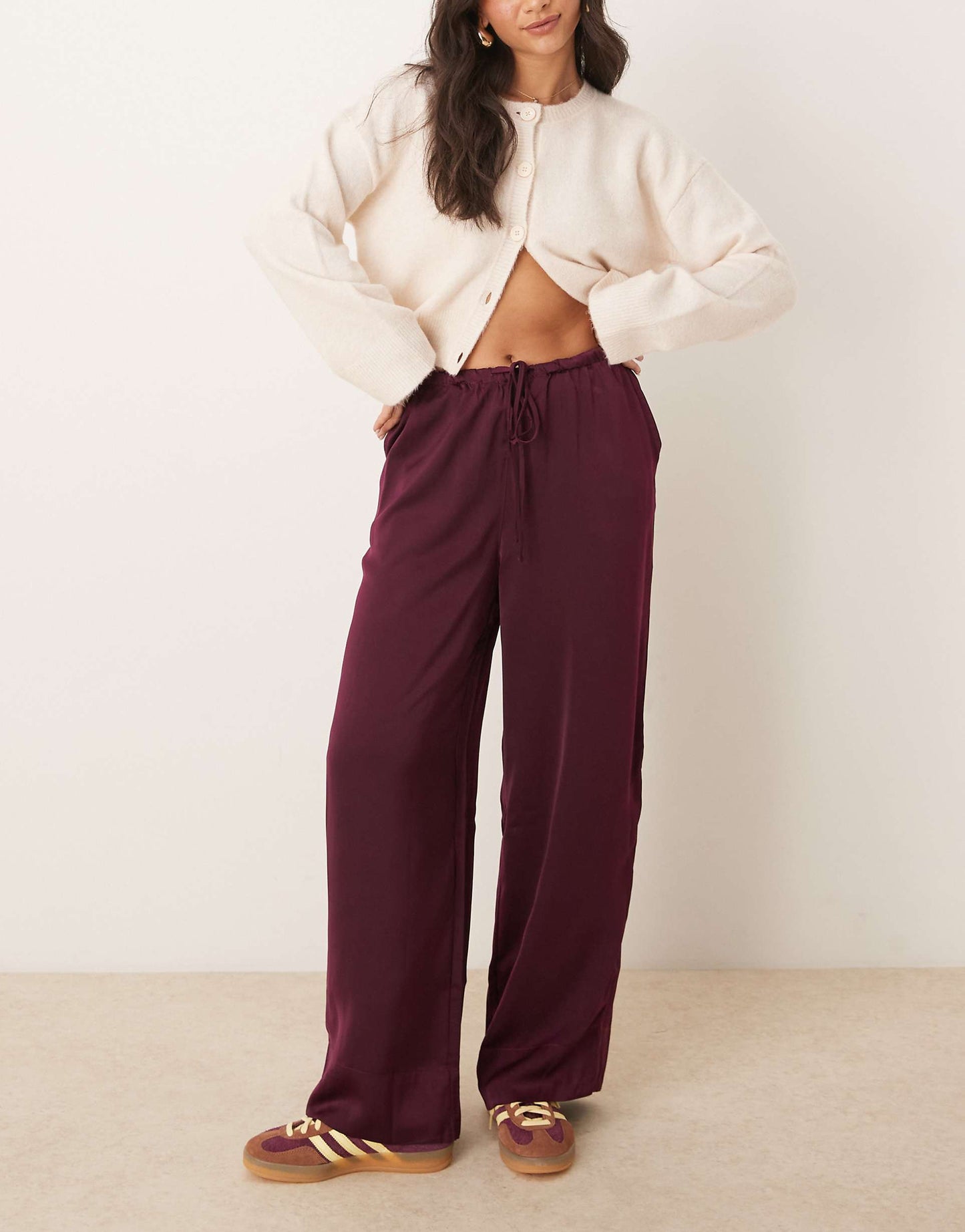 Satin Pull On Trouser