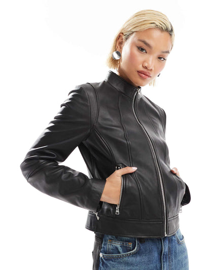 Leather Moto Jacket