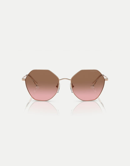 Eyewear Vo4180S Irregular Sunglasses With Pink Lens