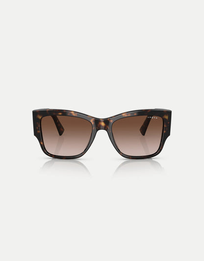 Eyewear Square Sunglasses With Brown Lens