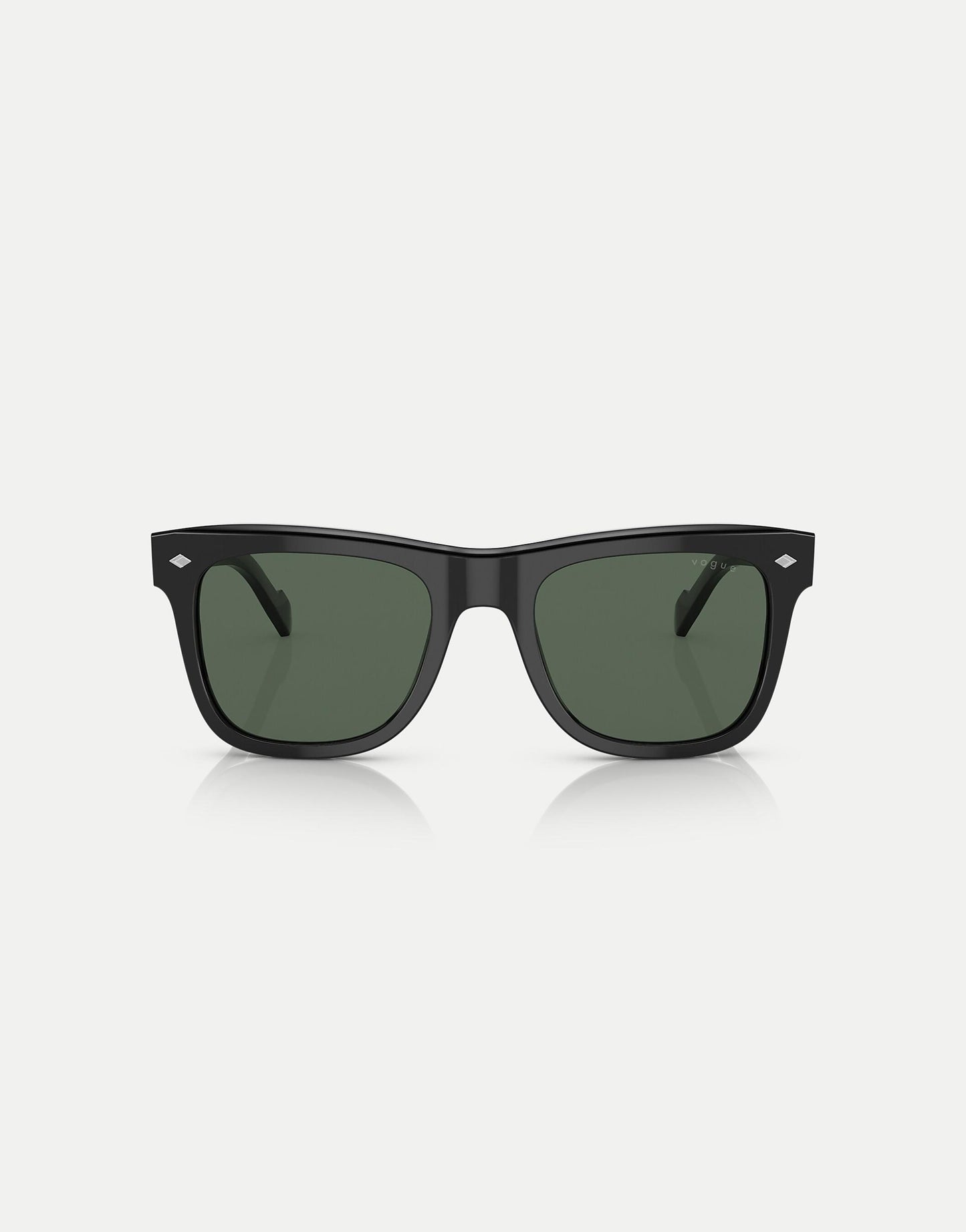 Eyewear Square Sunglasses With Green Lens