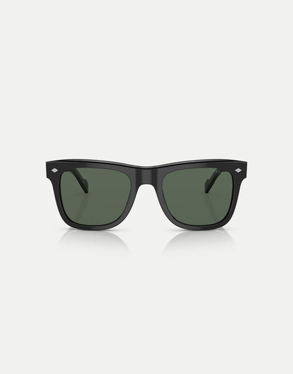Eyewear Square Sunglasses With Green Lens