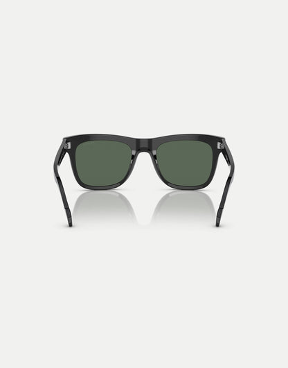 Eyewear Square Sunglasses With Green Lens