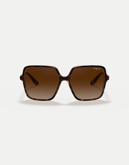 Eyewear Square Sunglasses With Brown Lens