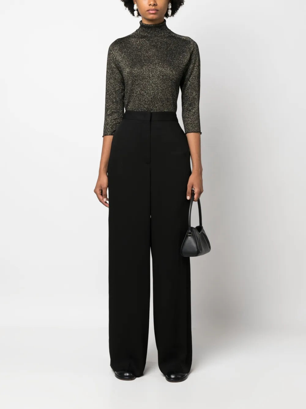 High-Waisted Palazzo Trousers