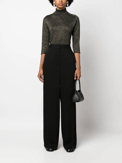 High-Waisted Palazzo Trousers
