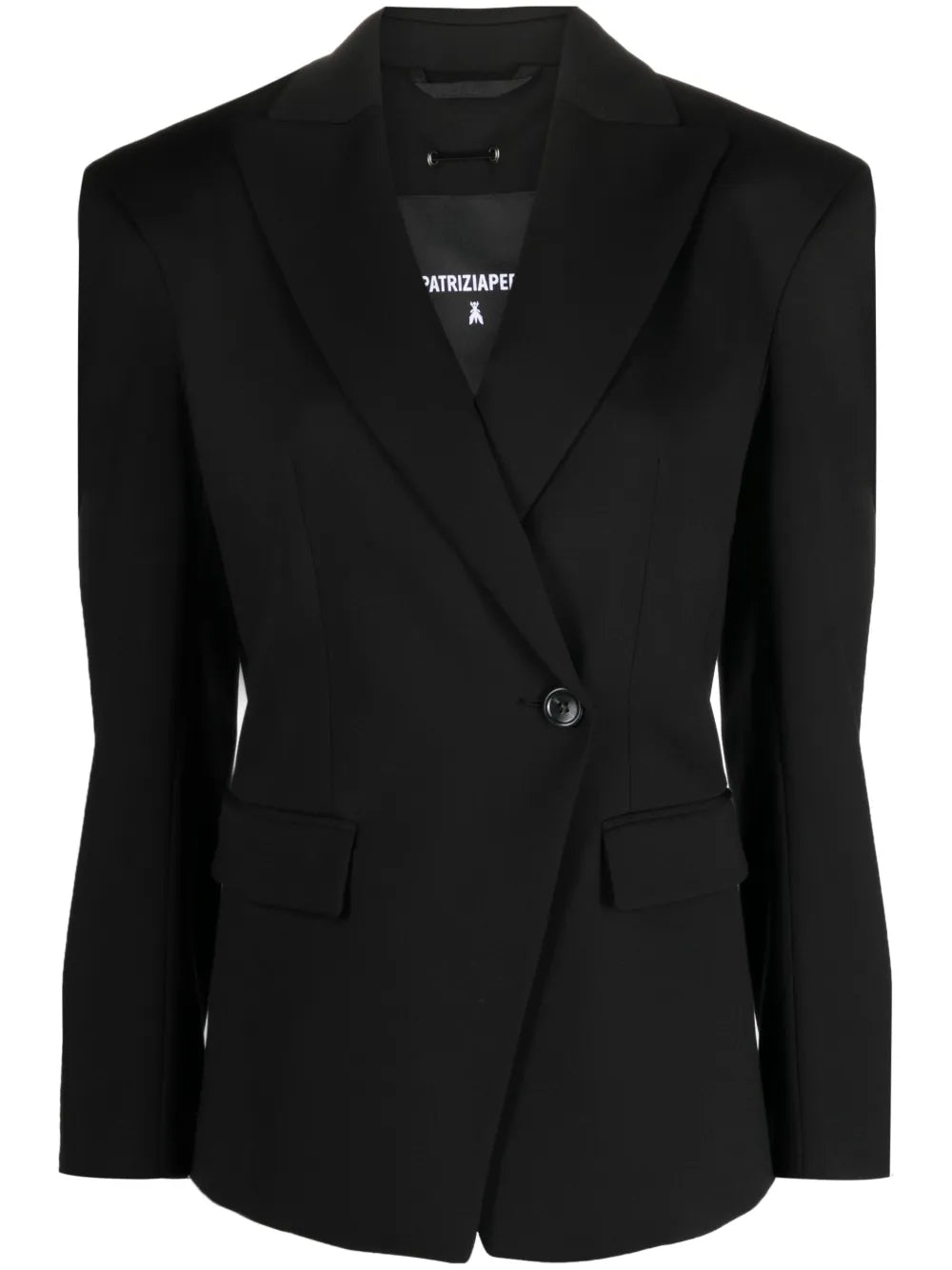 Peak-Lapels Double-Breasted Blazer