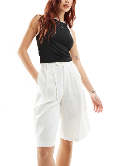 Linen Look Jort