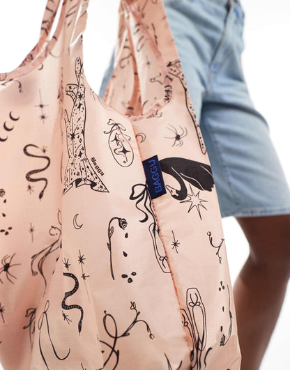 Nylon Shopper Tote Bag