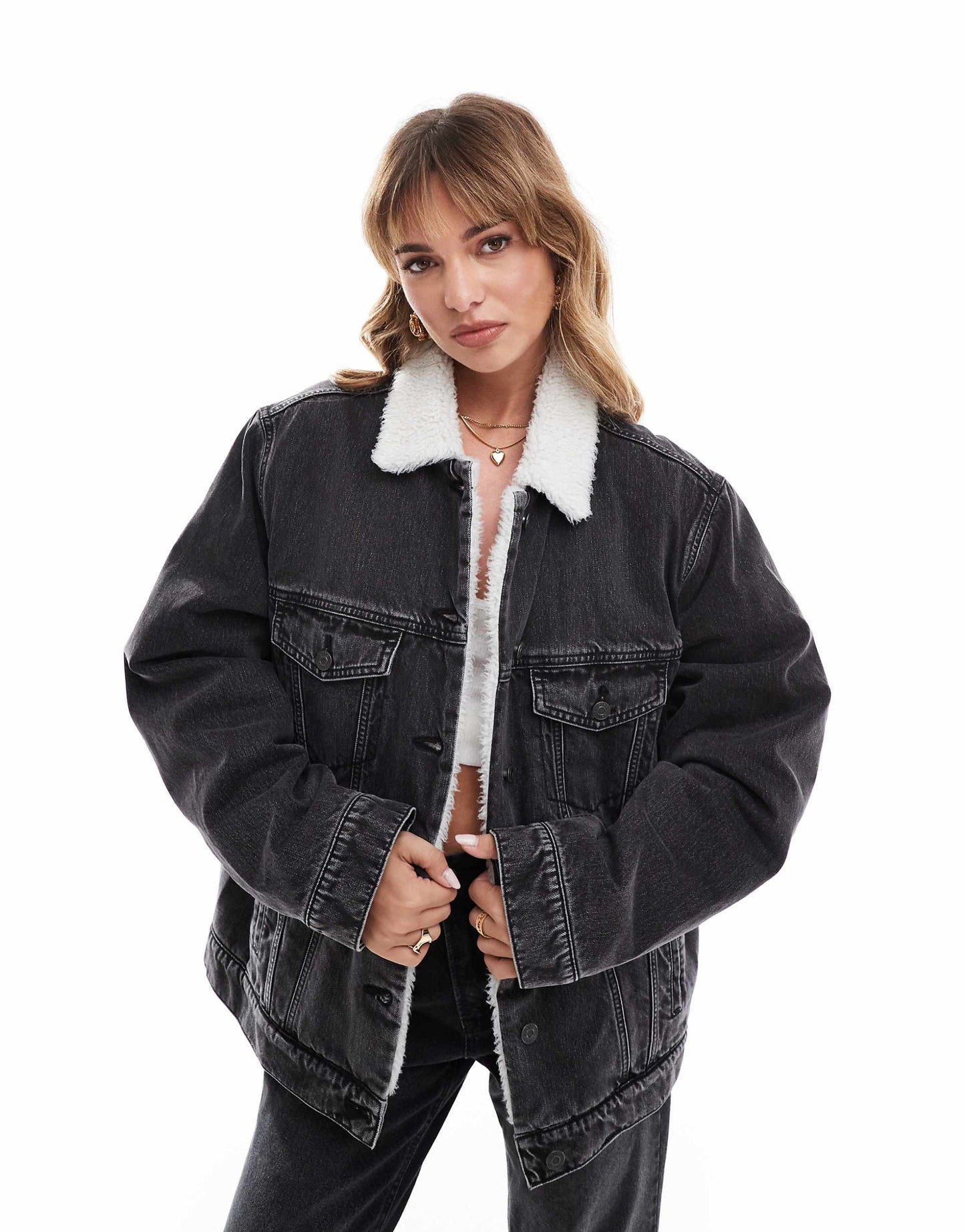 Denim Borg Jacket