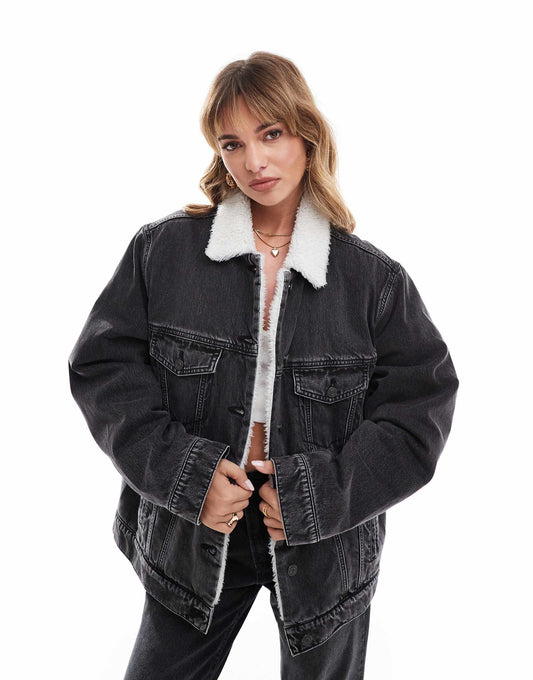 Denim Borg Jacket
