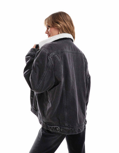 Denim Borg Jacket
