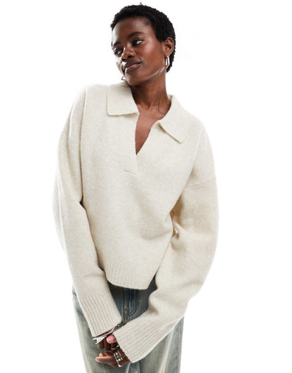 Knitted Polo Jumper