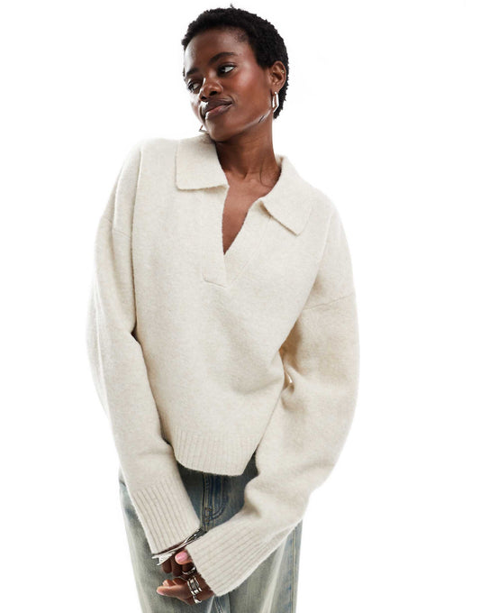 Knitted Polo Jumper