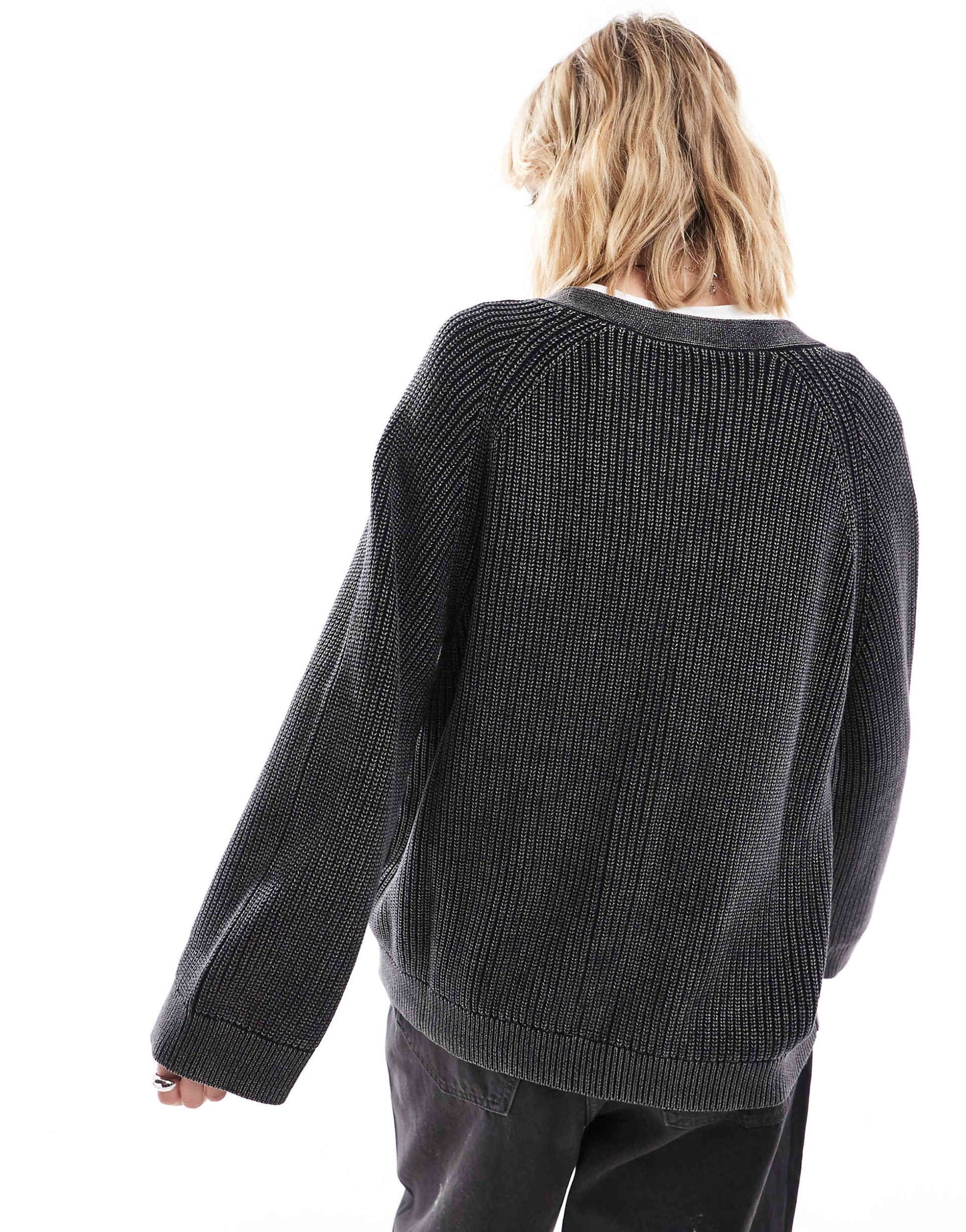 Boxy Fit Cable Knit Cardigan