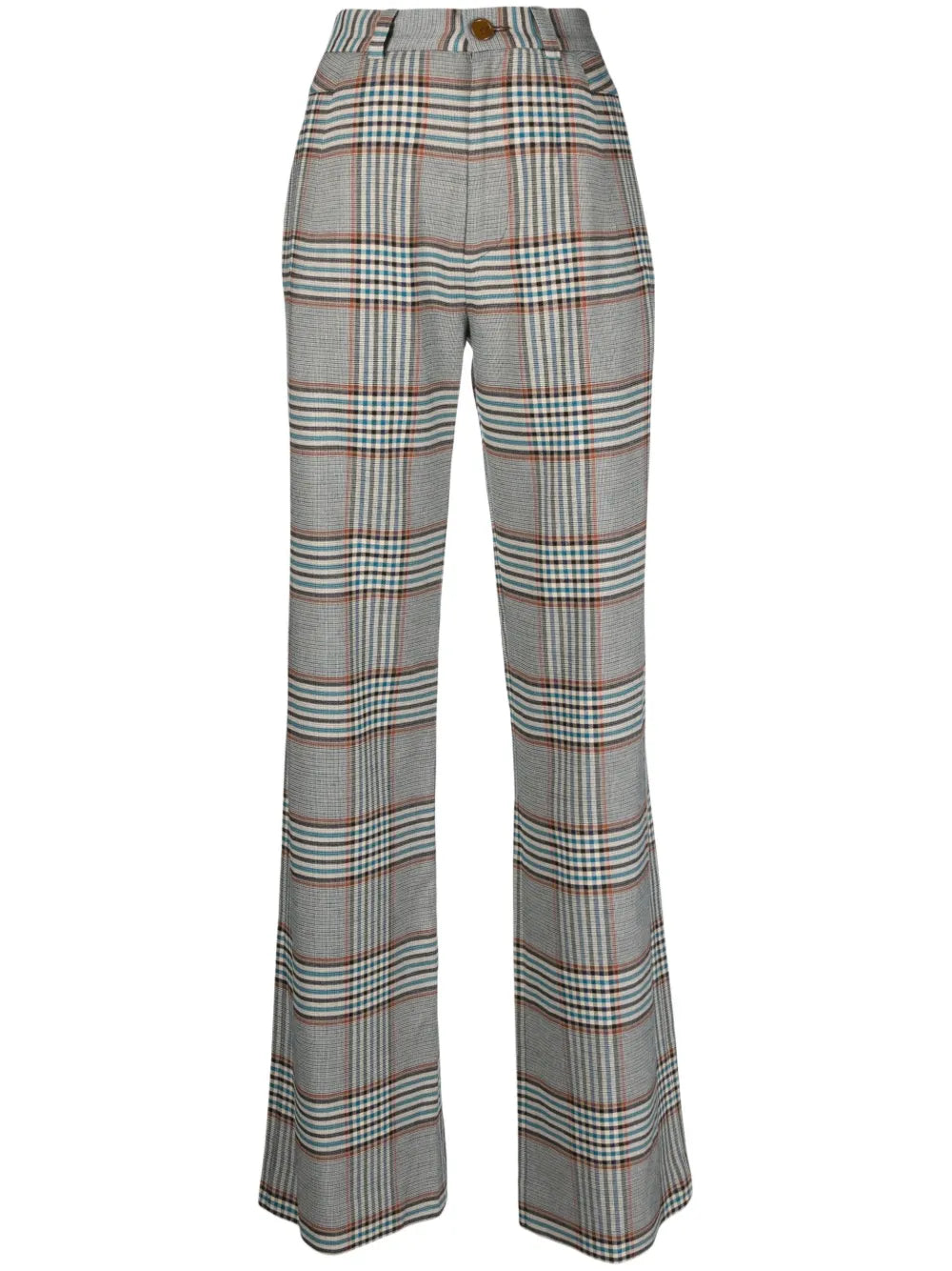 Ray Tartan Check-Pattern Trousers