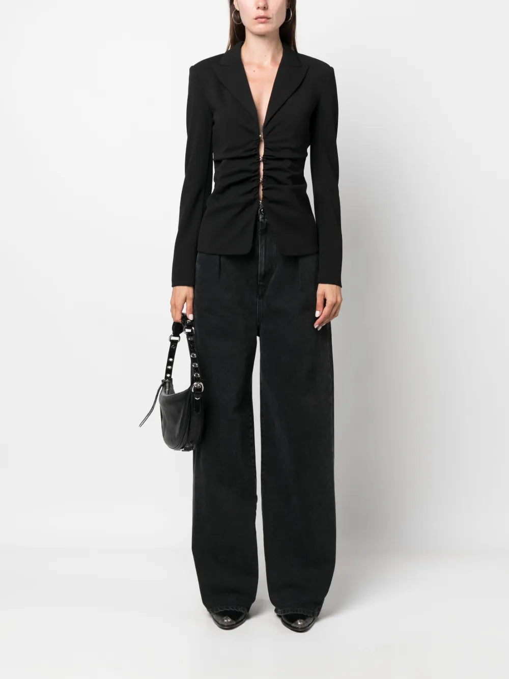 Gathering-Detail Stretch Jacket