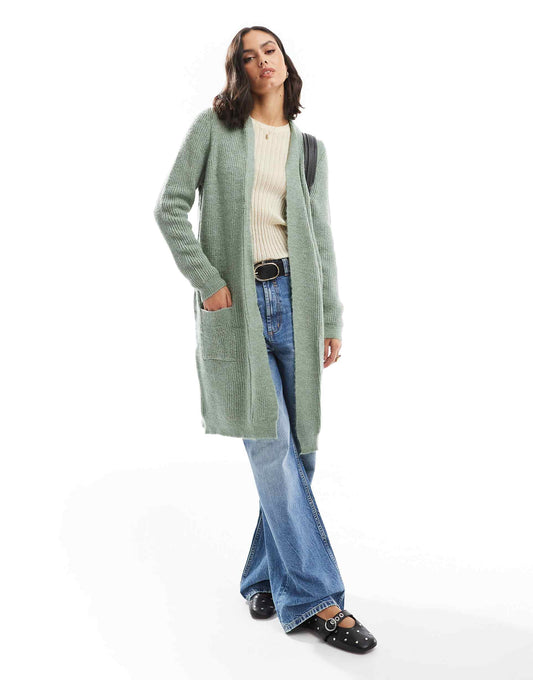Longline Open Cardigan