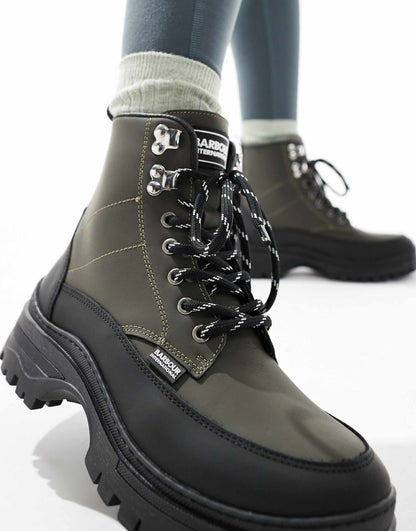 International Alani Leather Rubber Hiker Boots