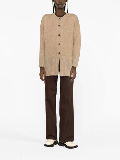 Sequin-Embellished Knitted Cardigan