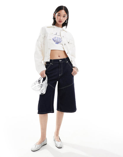 Rider Denim Bomber Jacket