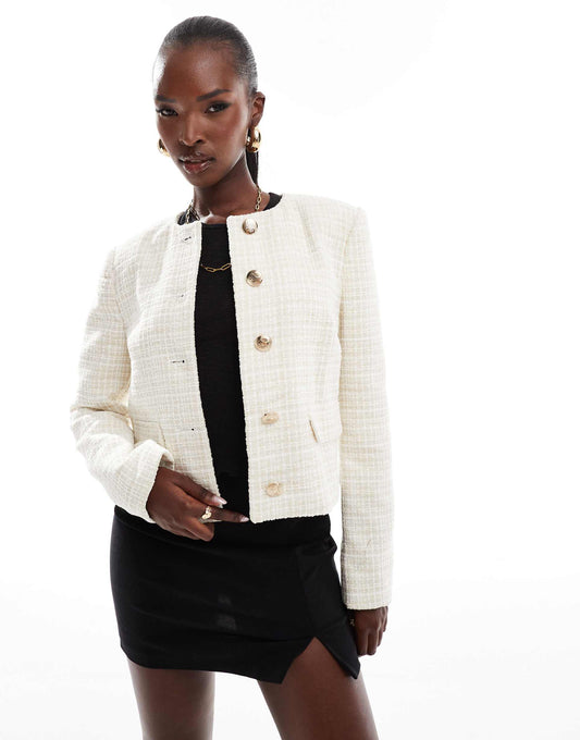 Crop Boucle Trophy Jacket