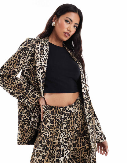 Leopard Print Blazer Co-Ord