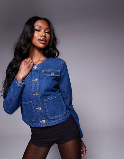 Denim Trophy Jacket Co-Ord