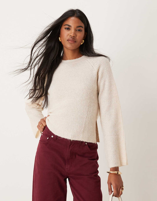 Wide Sleeve Knitted Jumper