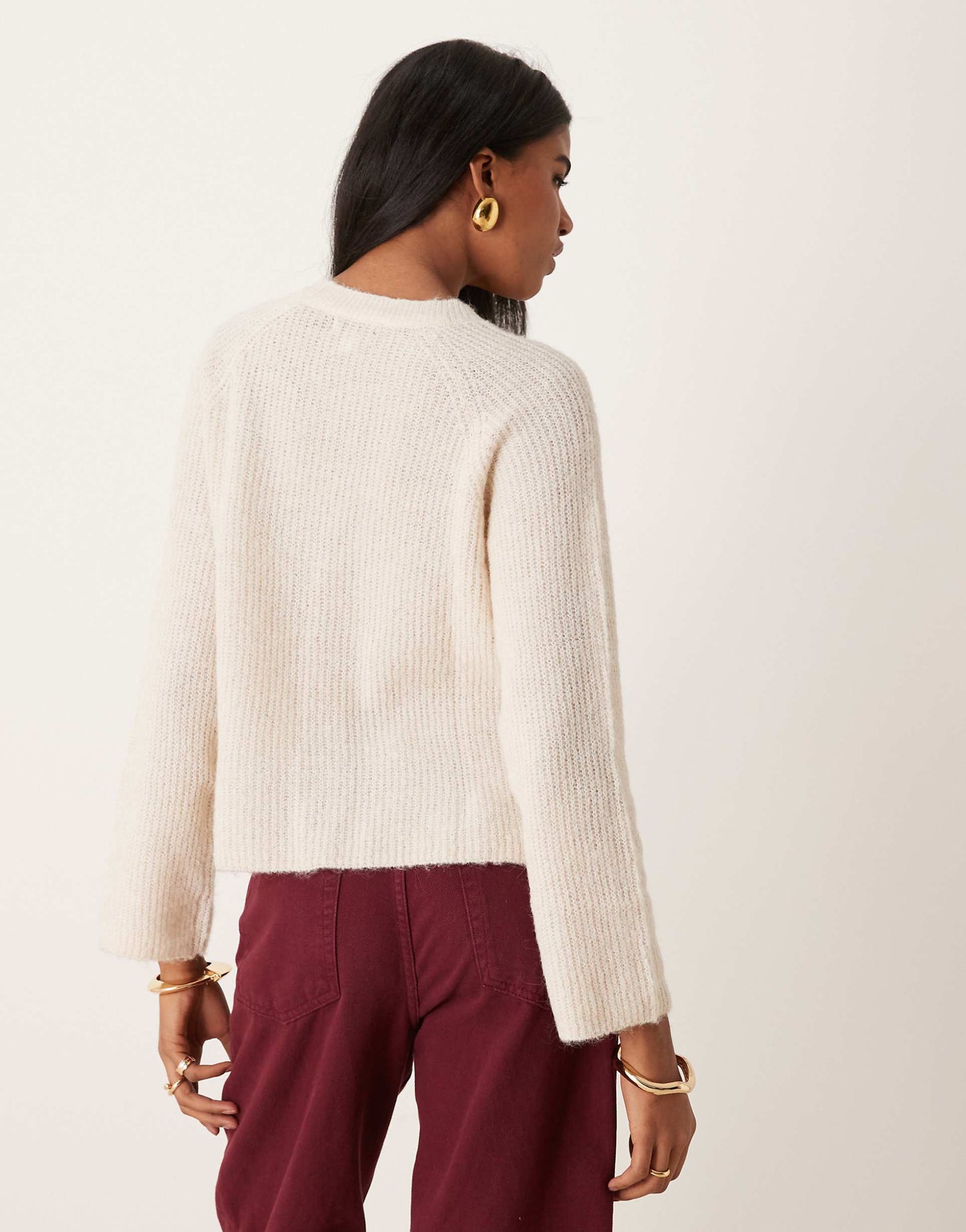 Wide Sleeve Knitted Jumper