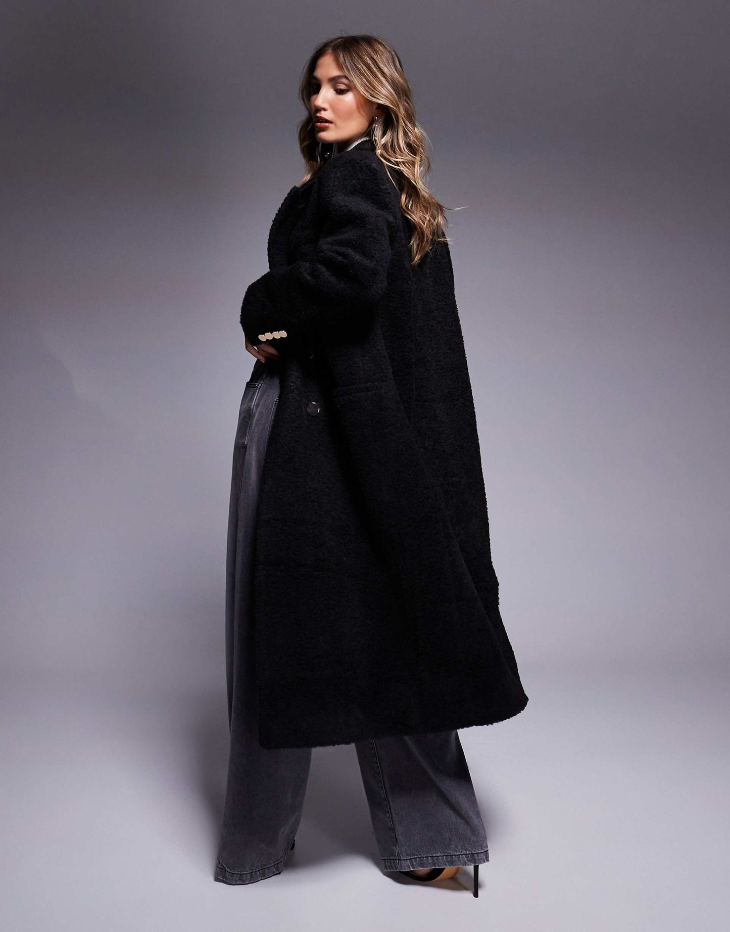 Cosy Boucle Dad Coat