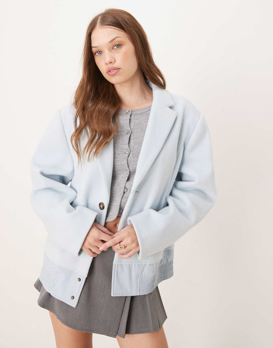 Spliced Bomber Hybrid Jacket