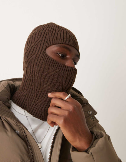 Cable Knit Balaclava